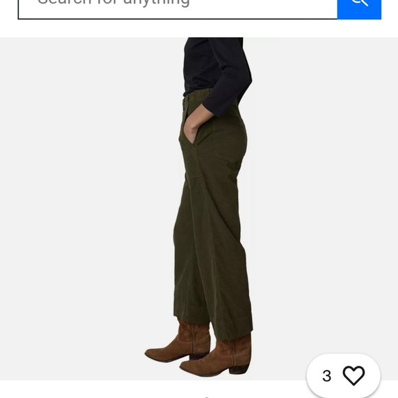 Velvet by Graham & Spencer Pants - VELVET BY GRAHAM & SPENCER HIGH RISE CORDUROY PANT NWT